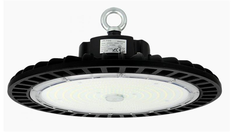 Oprawa przemysłowa LED line High Bay ufo PHANTOM 200W 4000K 190lm/w 38000lm ściemnialny 1-10V 90st. 5 lat gwar.-50454 Oprawa przemysłowa LED line High Bay ufo PHANTOM 200W 4000K 190lm/w 38000lm ściemnialny 1-10V 90st. 5 lat gwar.-50454