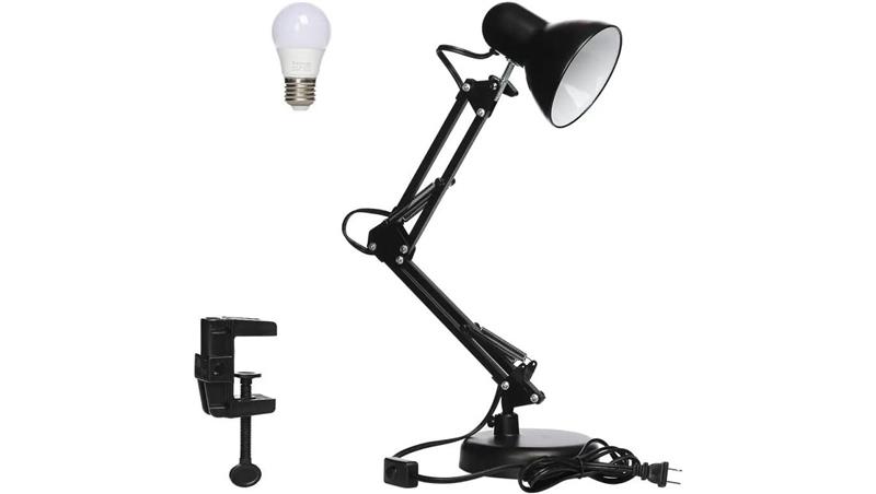 Lampka biurkowa czarna E27 z klipsem kreślarska AJJ-LB-E27 TradElectra-60049 Lampka biurkowa czarna E27 z klipsem kreślarska AJJ-LB-E27 TradElectra-60049