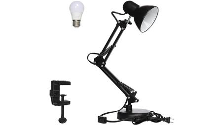 Lampka biurkowa czarna E27 z klipsem kreślarska AJJ-LB-E27 TradElectra-60049