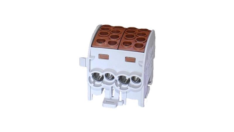 Blok rozdzielczy-odgałęźny Al/Cu SCB 35-2 (80220) SIMBLOCK jednobiegunowy 2x35mm2 brązowy 81506015-64282
