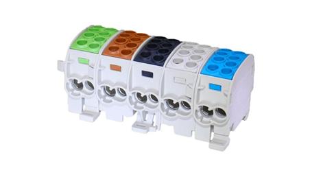 Blok rozdzielczy-odgałęźny Al/Cu SCB 35-5X (80250) SIMBLOCK pięciobiegunowy 35mm2 zie/brą/cza/sza/nie 81507030-64155