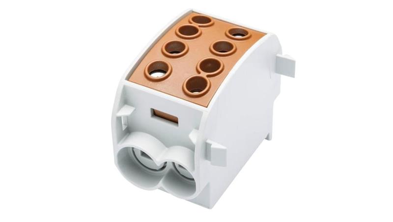 Blok rozdzielczy-odgałęźny Al/Cu SCB 70 (80310) SIMBLOCK jednobiegunowy 70mm2 brązowy 81508015-64365