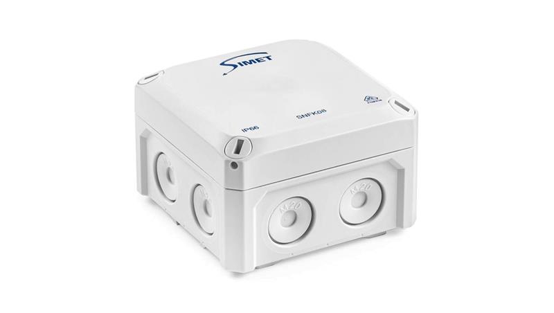 Puszka naścienna 85x85x54mm IP66 z membranami szara SNFK08 83168002-74853