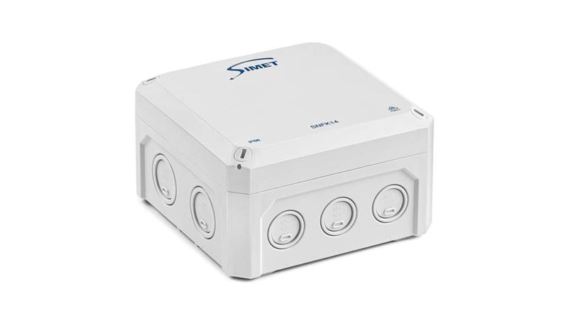 Puszka naścienna 140x140x81mm IP66 szara SNFK14 83170002-74944