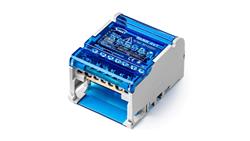Czterobiegunowy modułowy blok rozdzielczy 4x(5x6mm2 2x25mm2 ) na szynę TS35 ShNK 4x7 85142002-64141