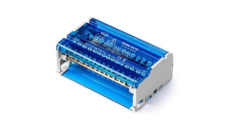 Czterobiegunowy modułowy blok rozdzielczy 4x(11x6 mm2 2x25 mm2 2x35 mm2) na szynę TS35 ShNK 4x15 85144002-64139