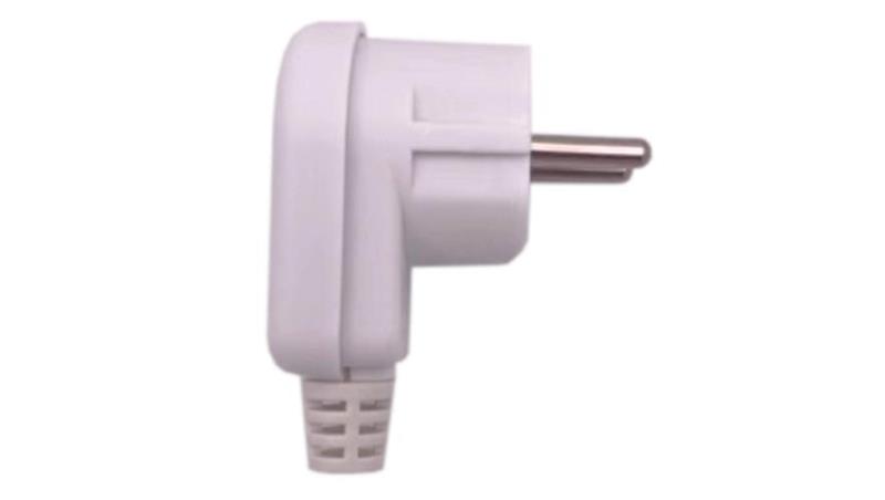 Wtyczka kątowa 2P+Z unischuko IP20 250V~ 16 A biała WT-35 / 24030-29017