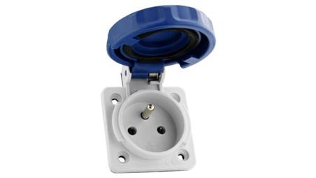 Gniazdo tablicowe 230V 16A IP67 system francuski Doktorvolt 9962-31827