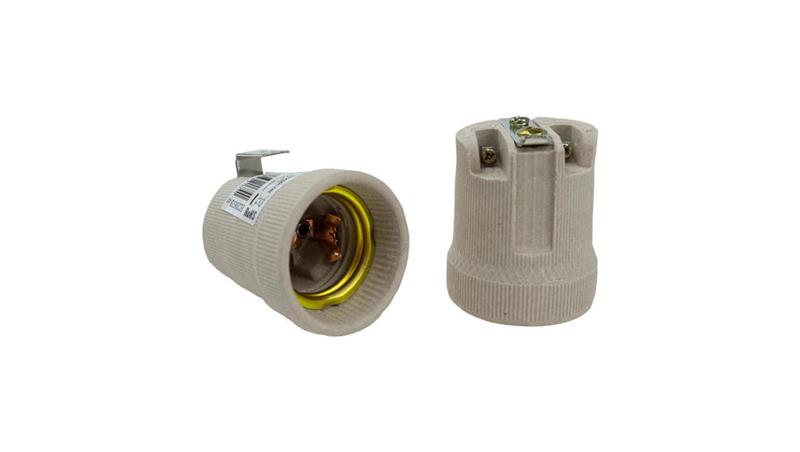 Oprawka Gniazdo ceramiczne E27 z uchwytem-51069 Oprawka Gniazdo ceramiczne E27 z uchwytem-51069