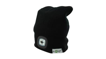 Czapka z latarką LED Czarna 1W 6500K-45743