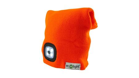 Czapka z latarką LED Pomarańczowa 1W 6500K-45746