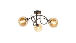 Lampa sufitowa nowoczesna 3xE27 VENUS BLACK-60864