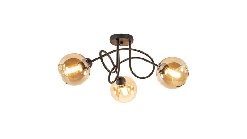 Lampa sufitowa nowoczesna 3xE27 VENUS BLACK-60864