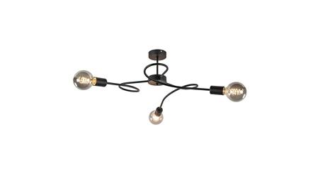 Lampa sufitowa nowoczesna 3xE27 FIORE BLACK-60876