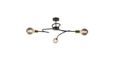 Lampa sufitowa nowoczesna 3xE27 FIORE BLACK/GOLD-60865