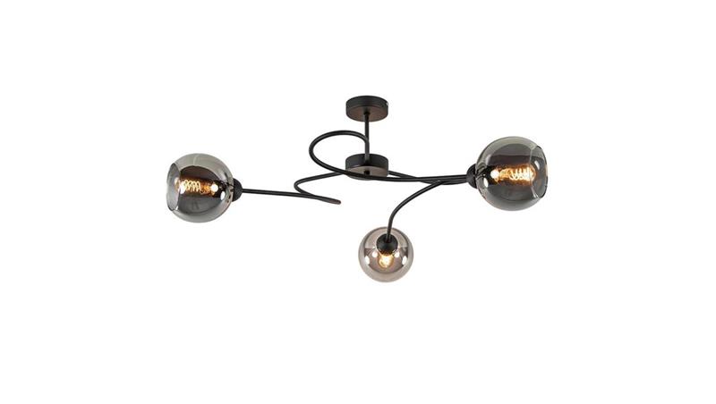 Lampa sufitowa nowoczesna 3xE27 BLOM BLACK-60884