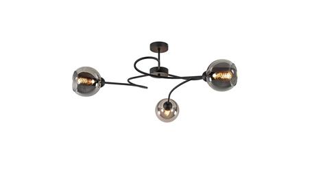 Lampa sufitowa nowoczesna 3xE27 BLOM BLACK-60884