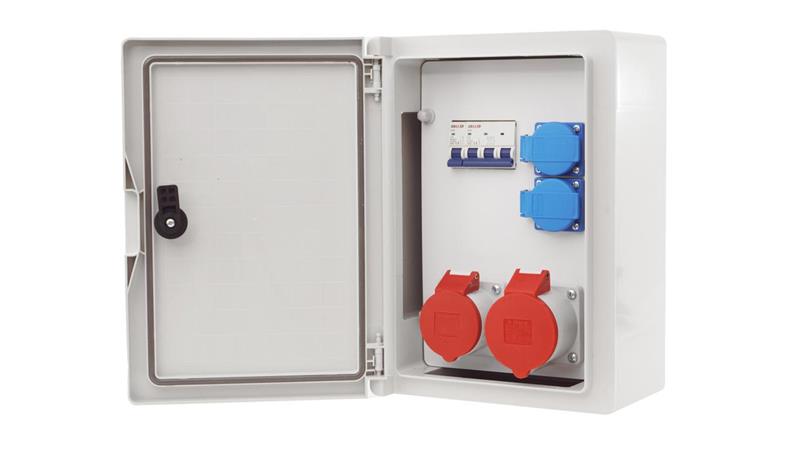 ROZDZIELNIA ELEKTRYCZNA ROZDZIELNICA BUDOWLANA SKRZYNKA ABS 32A 16A RSZ4-112C011-66075