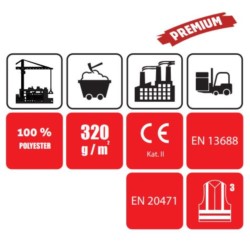 Kurtka odblaskowa softshell NEON Stalco żółta XXL