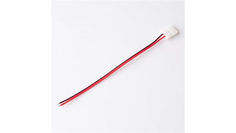 Złączka LED MONO 8mm jednostronna z przewodem-36174