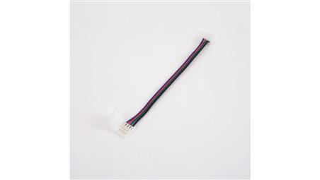 Złączka LED RGB 10mm dwustronna z przewodem-36170