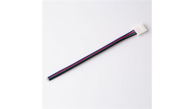 Złączka LED RGB 10mm jednostronna z przewodem-36166