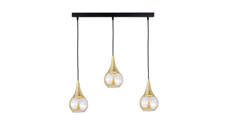 Lampa wisząca nowoczesna 3xE27 LACRIMA HONEY/GOLD-60895