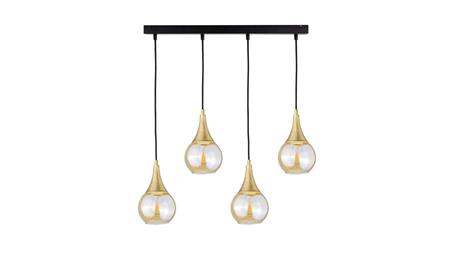 Lampa wisząca nowoczesna 4xE27 LACRIMA HONEY/GOLD-60901