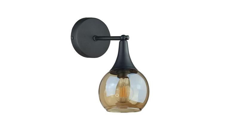 Kinkiet nowoczesny 1xE27 STAR HONEY BLACK-60908