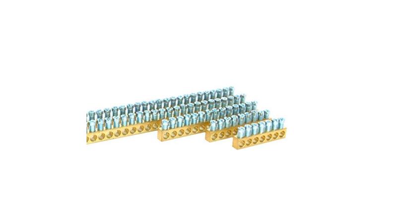 Listwa zaciskowa mosiężna BB111, 111 - torów, 1,5-25mm2, 100A, 1m MAD0111E21-67720
