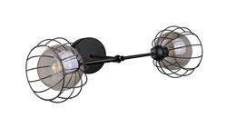 Kinkiet loftowy nowoczesny 2xE27 SOLO BLACK-60921