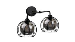 Kinkiet loftowy nowoczesny 2x E27 SOLO BLACK-60923