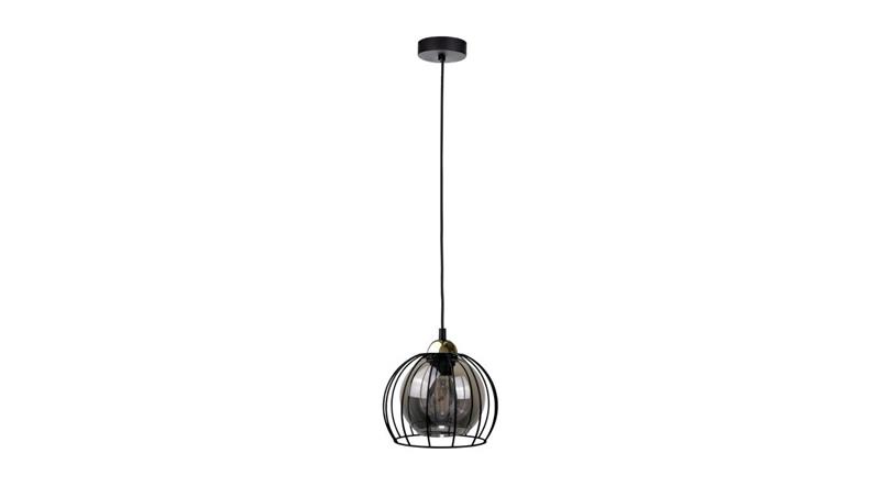 Lampa wisząca nowoczesna loftowa 1xE27 SOLO BLACK/GOLD-60926