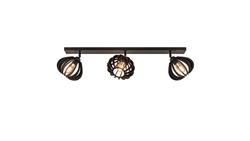 Lampa sufitowa drewno 3xE27 NORA BLACK-60929