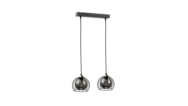 Lampa wisząca loftowa nowoczesna 2xE27 SOLO BLACK/GOLD-60938