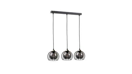 Lampa wisząca loftowa nowoczesna 3xE27 SOLO BLACK/GOLD-60951