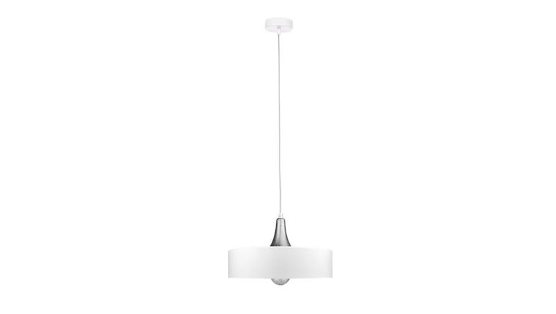 Lampa wisząca 1xE27 EOS WHITE/SILVER-60956 Lampa wisząca 1xE27 EOS WHITE/SILVER-60956