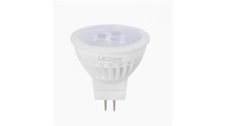 LED line PRIME żarówka LED MR11 3W 2700K ciepła 330lm 10-14V AC/DC CERAMICZNA 38st. 5 lat gwar.-47117