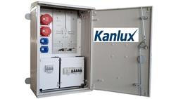 Rozdzielnica elektryczna budowlana na elewacje (2x2P+Z, 1x16A/5P, 1x32A/5P) RB40x60-K40-00112W-EL-KANLUX-66072