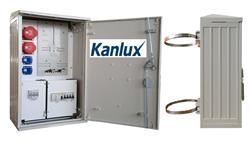 Rozdzielnica elektryczna budowlana na słup (2x2P+Z, 1x16A/5P, 1x32A/5P) RB40x60-K40-00112W-SL-KANLUX-66938