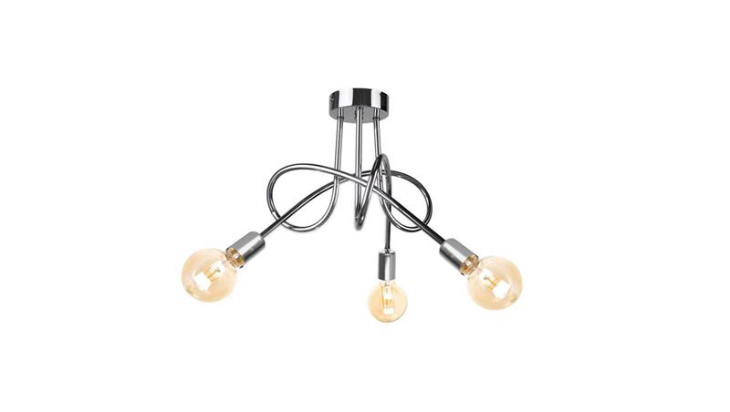 Lampa sufitowa nowoczesna 3xE27 RUMBA SILVER-60959