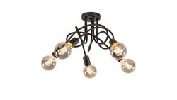 Lampa sufitowa nowoczesna 5xE27 RUMBA BLACK-60963