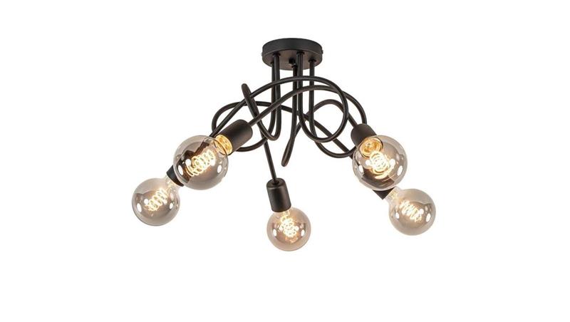 Lampa sufitowa nowoczesna 5xE27 RUMBA BLACK-60963