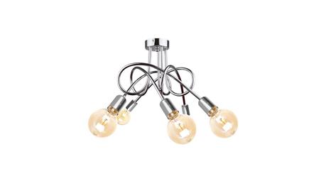 Lampa sufitowa nowoczesna 5xE27 RUMBA SILVER-60966