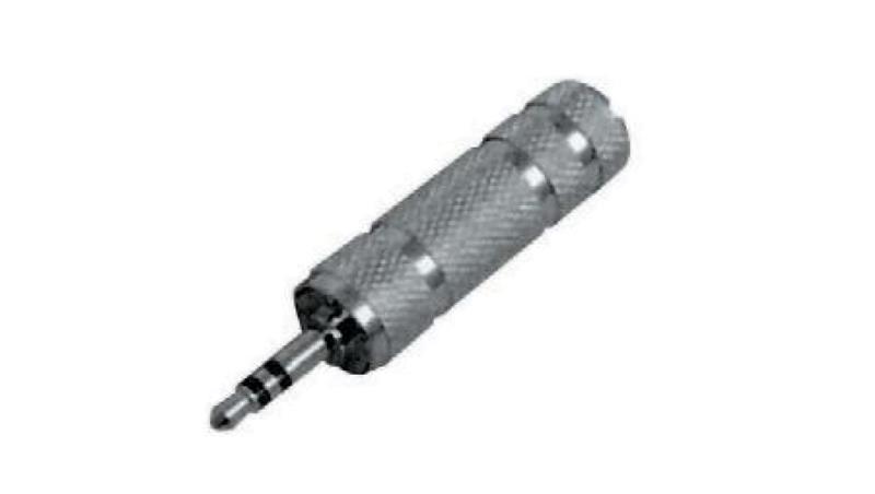 Redukcja wt.Jack 3,5/gn.Jack 6,3 stereo metal-33860