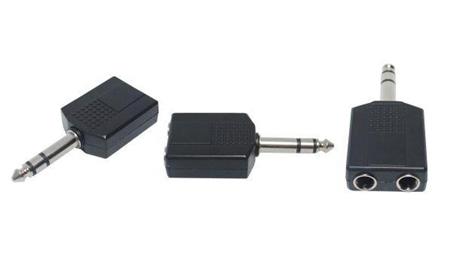Redukcja wt.Jack 6,3/2gn.Jack 6,3 stereo plastik-33867