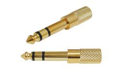 Redukcja wt.Jack 6,3/gn.Jack 3,5 stereo złote-33868