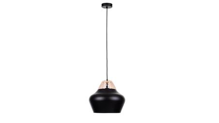 Lampa wisząca nowoczesna 1xE27 NEGRO WOOD NATURAL/BLACK-60984
