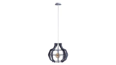 Lampa wisząca nowoczesna drewno 1xE27 BENTO GREY-60989