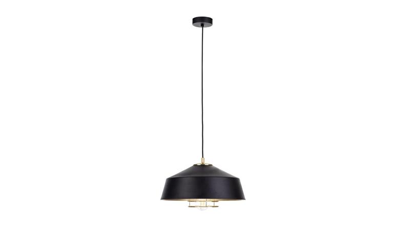 Lampa wisząca nowoczesna loftowa 1xE27 ELECTRA GOLD/BLACK-60991